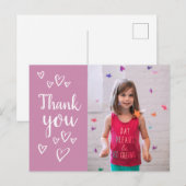 Foto Kinderen Birthday Dank je Briefkaart creditca (Voorkant / Achterkant)