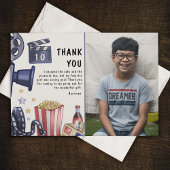 Foto Kinderen Filmavond Verjaardagsfeestje Bedankkaart