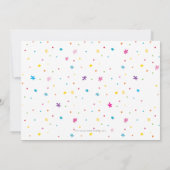 FOTO KINDEREN VERJAARDAGSFEESTJE kleurrijk schatti Kaart (Achterkant)