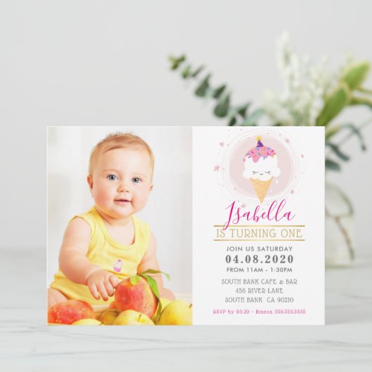 FOTO KINDEREN VERJAARDAGSFEESTJE kleurrijk zoet ij Kaart (Staand voorkant)