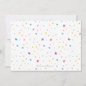 FOTO KINDEREN VERJAARDAGSFEESTJE kleurrijke helder Kaart (Achterkant)