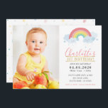 FOTO KINDEREN VERJAARDAGSFEESTJE kleurrijke pastel Kaart<br><div class="desc">door kat massard >>> kat@simplysweetPAPERIE.com <<< Originele illustratie door mij!!! Een super leuke regenboog thema uitnodiging ontwerp voor de VERJAARDAG van uw kind. Wow je vrienden en familie met dit kleine aantal ;D Setup als een sjabloon het is eenvoudig voor u om uw eigen gegevens toe te voegen, of druk...</div>