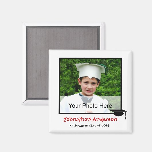 Foto Kindergarten Afstuderen Aankondiging Magneet (Voorkant / Achterkant)