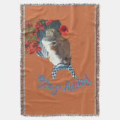 foto klaproos glimlacht deken (Voorkant Verticaal)