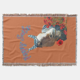 foto klaproos glimlacht deken