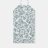 Foto klassiek turkooise verjaardagfoto cadeaulabel (Achterkant)