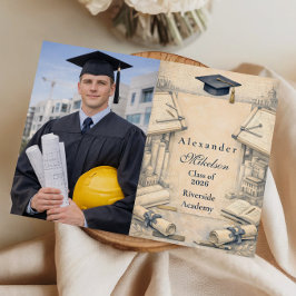 Foto Klassieke Architectuur Afstuderen Aankondiging