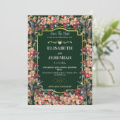 Foto klassieke bruiloft Save the Date Kaart (Staand voorkant)