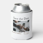 Foto klassieke witte elegante typografie bruiloft  blikjeskoeler (Blikje Voorkant)