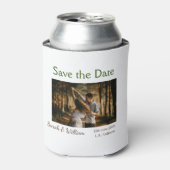 Foto klassieke witte elegante typografie bruiloft  blikjeskoeler (Blikje Voorkant)