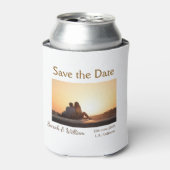 Foto klassieke witte elegante typografie bruiloft  blikjeskoeler (Blikje Voorkant)