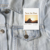 Foto klassieke witte elegante typografie bruiloft  button (Insitu)