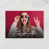 Foto KLEINE Afstuderen Party Uitnodiging Kaarten (Voorkant)