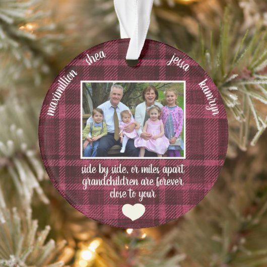 Foto kleinkinderen dicht bij je hart gespeeld Xmas Ornament (Boom)