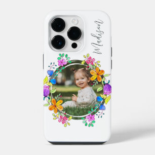 Foto Kleurrijk Bloemig Eenvoudig Modern Gepersonal iPhone 14 Plus Hoesje