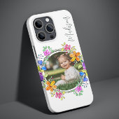 Foto kleurrijke Floral Simple Modern Personalized Case-Mate iPhone Case