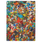 Foto kleurrijke verf klembord (Achterkant)