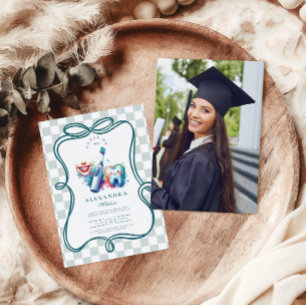 Foto Kleurrijke Waterverf Tandarts Afstuderen Kaart