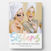 Foto kleurrijke zuster fotoplaat (voorkant)