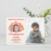 Foto Knuffel Circus Carnaval Festival 1e Verjaarda Kaart (Staand voorkant)