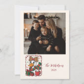 Foto Knus Eendje Kerstmis Feestdagenkaart (Voorkant)