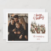 Foto Knus Kerst Dorp Feestdagenkaart (Voorkant)