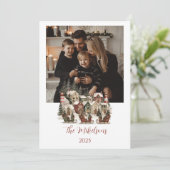 Foto Knus Kerst Dorp Feestdagenkaart (Staand voorkant)