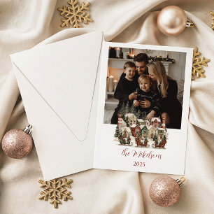 Foto Knus Kerst Dorp Feestdagenkaart