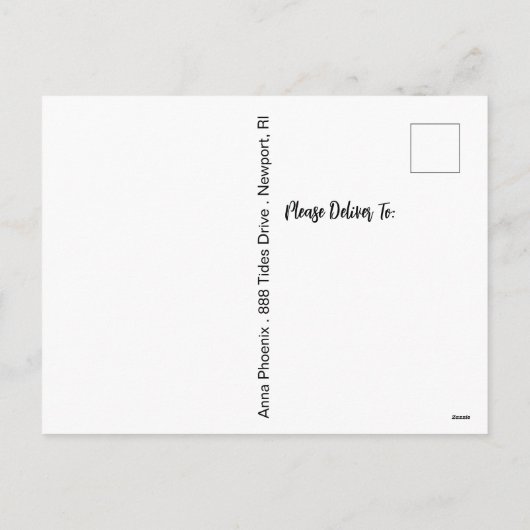 *~* Foto Konijntje Whimsical Hart Moederdag AP72 Feestdagenkaart (Achterkant)