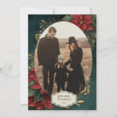 Foto Koninklijk Emerald Kerst Feestdagenkaart (Voorkant)