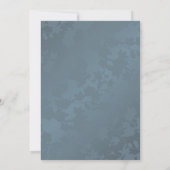 Foto Koper Stofblauw Trouw Kaart (Achterkant)