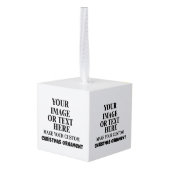 Foto Kubus Ornament - Aangepaste Lijst Cadeau (Achter hoekig)