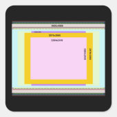 Foto L Vierkante Sticker (Voorkant)