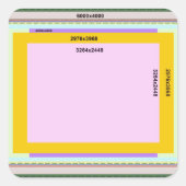 Foto L Vierkante Sticker (Voorkant)