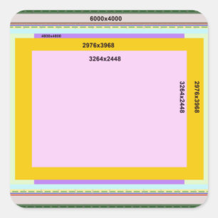 Foto L Vierkante Sticker