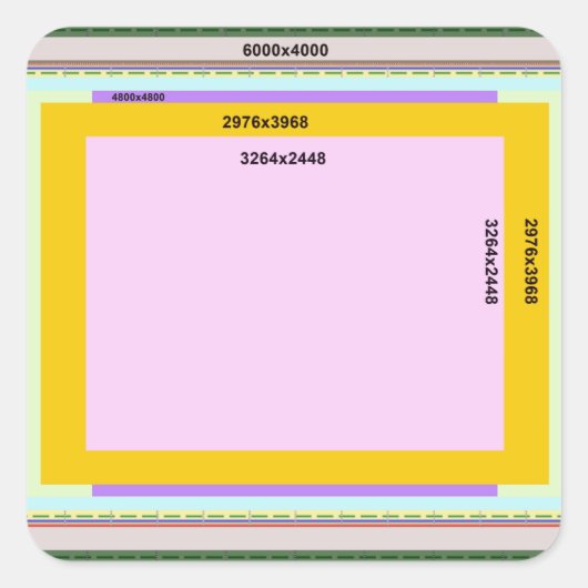 Foto L Vierkante Sticker (Voorkant)