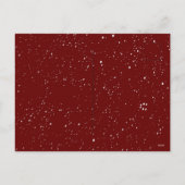 Foto Laat het Sneeuw Overlay Snowglobe Budget Rood Feestdagenkaart (Achterkant)