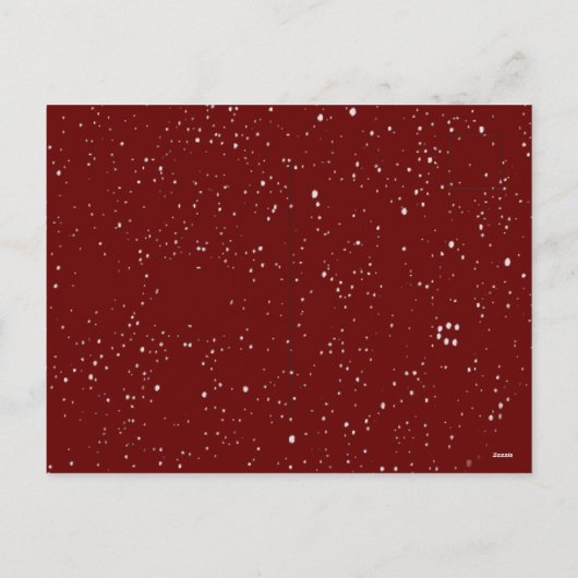 Foto Laat het Sneeuw Overlay Snowglobe Budget Rood Feestdagenkaart (Achterkant)