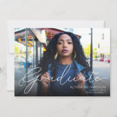 Foto Landschap Typografie Afstuderen White Ombre Kaart (Voorkant)