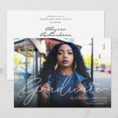 Foto Landschap Typografie Afstuderen White Ombre Kaart (Voorkant / Achterkant)