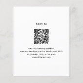 Foto lavendel bloemen QR RSVP budget bruiloft (Achterkant)