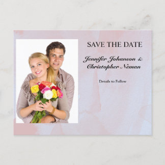 Foto Lavendel Mist Marmer Save the Date Briefkaart