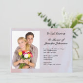 Foto Lavendel Mist Marmer Vrijgezellenfeest Kaart (Staand voorkant)