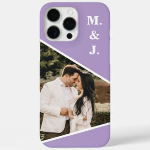 Foto Lavendel Monogram iPhone 16 Pro Max Hoesje