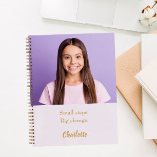 Foto lavendel roze motivatie quote notitieboek