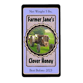 Foto: Lavender Blue Honey Jar Etiket