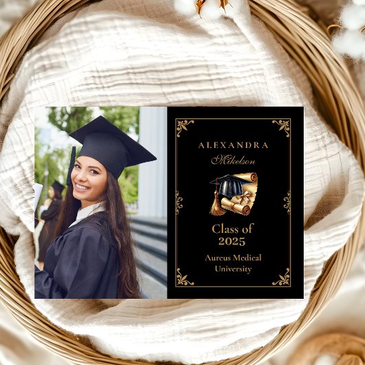 Foto Law School Lawyer Afstuderen Modern Zwart Aankondiging