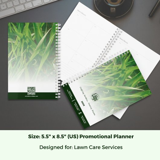 Foto Lawn Care Promotionele Logo Planner
