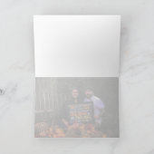 Foto leeg binnen Elegante script dank je wel Bedankkaart (Binnen)