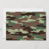 Foto Leger uitnodiging, Camo militaire verjaardag Kaart (Achterkant)